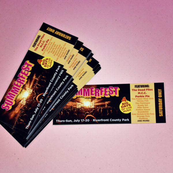 Tickets for Bands - Band Poster Printing and More